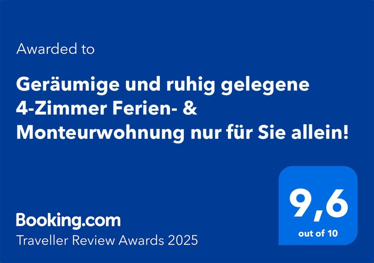 4 Zimmer Geraeumige Und Ruhig Gelegene Ferien- Und Monteurwohnung Nur Fuer Sie Allein Aujvari Vermietungen Spiegelberg Dış mekan fotoğraf